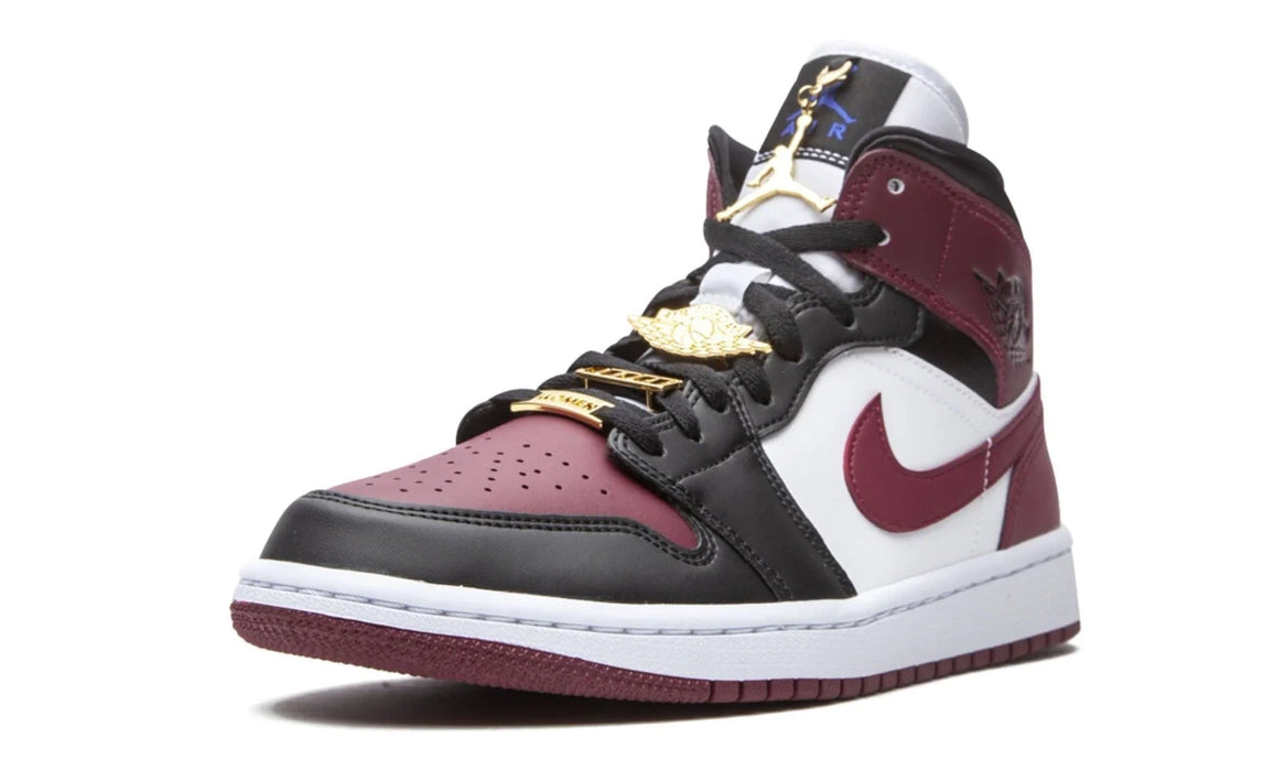 AIR JORDAN 1 MID " Dark Beetroot Gold Pendants"